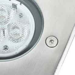 Lucande LED nedgravningslampe Ava, 12 cm x 12 cm, IP67