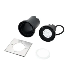 Lucande LED nedgravningslampe Ava, 12 cm x 12 cm, IP67