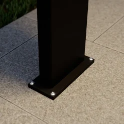 Lucande LED pullert Silvan, 100 cm, sensor, antracit