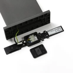 Lucande LED pullert Silvan, 100 cm, sensor, antracit