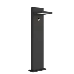 Lucande LED pullert Silvan, 65 cm, sensor, antracit