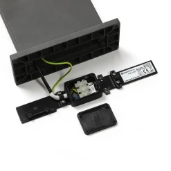 Lucande LED pullert Silvan, 65 cm, sensor, antracit