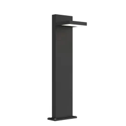 Lucande LED pullert Silvan, 65 cm, antracit, metal