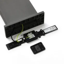 Lucande LED pullert Silvan, 65 cm, antracit, metal