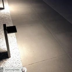 Lucande LED pullert Silvan, 65 cm, antracit, metal