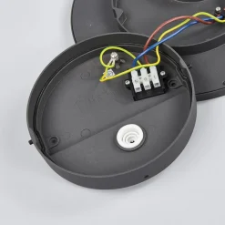 Lucande LED udendørs loftlampe Malena, bevægelsessensor, IP65