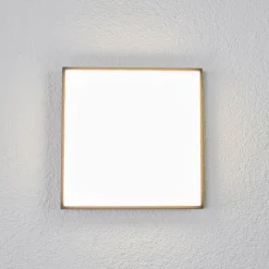 Lucande LED udendørs loftlampe Amra, 30 cm, kantet, antracit