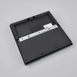 Lucande LED udendørs loftlampe Amra, 30 cm, kantet, antracit