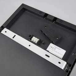 Lucande LED udendørs loftlampe Amra, 30 cm, kantet, antracit