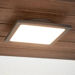 Lucande LED udendørs loftlampe Mabella, 23 cm, sensor, IP65