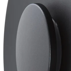 Lucande LED udendørs væglampe Kayana, sort, aluminium, 24 cm