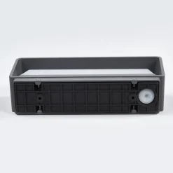 Lucande LED udendørs væglampe Midvig, mørkegrå, kantet, IP65