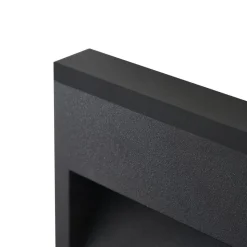 Lucande LED udendørs væglampe Weno, sort, aluminium, IP65