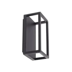 Lucande LED udendørs væglampe Thorvid, højde 26 cm, sort