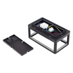 Lucande LED udendørs væglampe Thorvid, højde 26 cm, sort