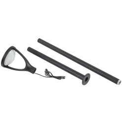 Lucande LED udendørslampe Filor, sort, aluminium, 250 cm