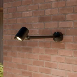 Lucande LED udendørsspot Beatrix, 58 cm, antracit, aluminium