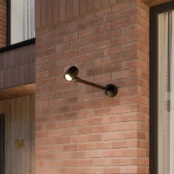 Lucande LED udendørsspot Beatrix, 58 cm, antracit, aluminium