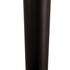 Lucande LED-batteridrevet lysestage Lea, vase, mørkebrun, 28 cm