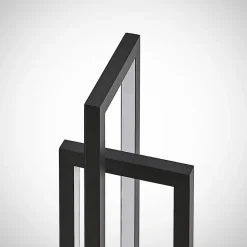 Lucande LED-bordlampe Hylda, højde 42 cm, sort, aluminium