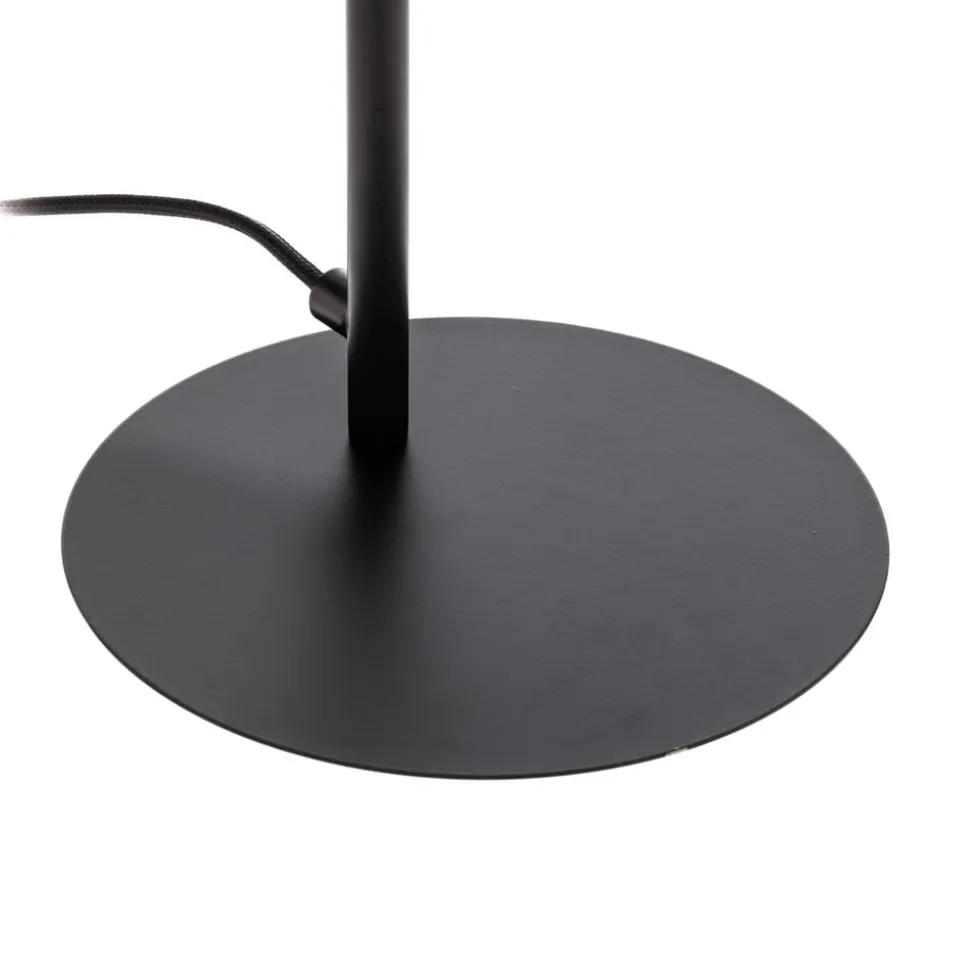 Lucande LED-bordlampe Yekta, sort, 59 cm, dæmpbar