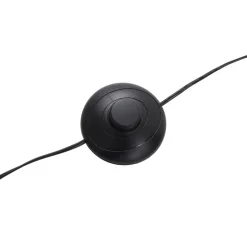 Lucande LED-buelampe Boga, sort, metal, dæmpbar