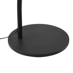 Lucande LED-buelampe Boga, sort, metal, dæmpbar