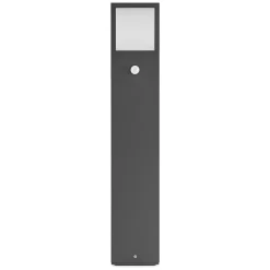 Lucande LED-gadelampe Dewari, bevægelsessensor, 65 cm, IP54