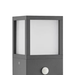 Lucande LED-gadelampe Dewari, bevægelsessensor, 65 cm, IP54