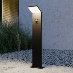 Lucande LED-gadelampe Nevio, sensor, 60 cm, antracit