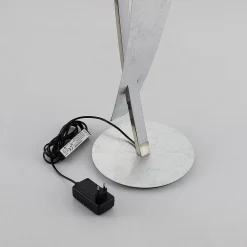 Lucande LED-gulvlampe Marija, sølv, dæmpbar, 140 cm