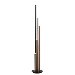 Lucande LED-gulvlampe Stoika, 150 cm, 5 lyskilder, metal