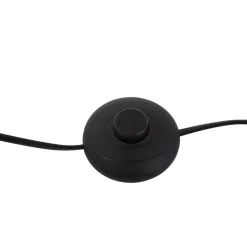 Lucande LED-gulvlampe Tarell, hvid/nikkel, 146 cm, dæmpbar