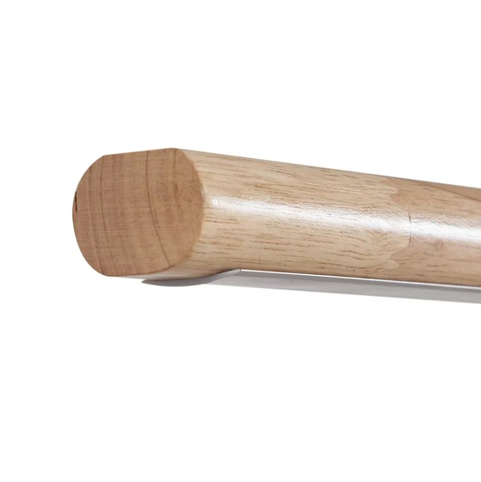 Lucande LED-hængelampe Maruta, træ, bjælke, 120 cm, 3000K