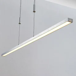 Lucande LED-hængelampe Myron, touchdæmper, CCT, aluminium