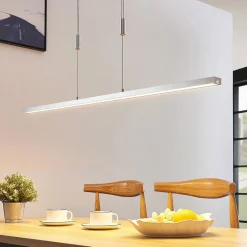 Lucande LED-hængelampe Myron, touchdæmper, CCT, aluminium