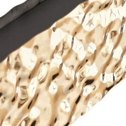 Lucande LED-hængelampe Nivara, 117 cm, guld, metal