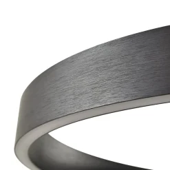 Lucande LED-hængelampe Rovan, Ø 60 cm, sort, CCT, dæmpbar