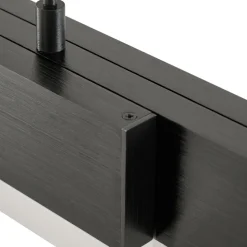 Lucande LED-hængelampe Torven, sort, CCT, udtrækkelig