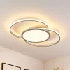 Lucande LED-loftlampe Senne, CCT, sølv, metal