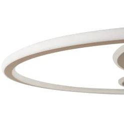 Lucande LED-loftslampe Circulo, kaffebrun, CCT, dæmpbar