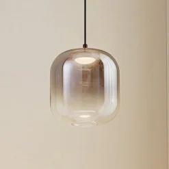 Lucande LED-pendel Avelina, Ø 14cm , 1-lys. sort