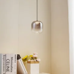 Lucande LED-pendel Avelina, Ø 14cm , 1-lys. sort