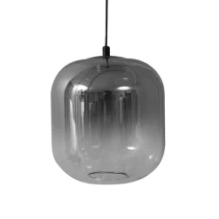 Lucande LED-pendel Avelina, Ø 14cm , 1-lys. sort