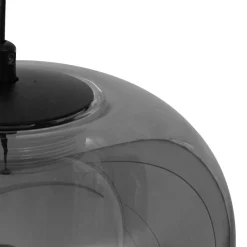 Lucande LED-pendel Avelina, Ø 14cm , 1-lys. sort