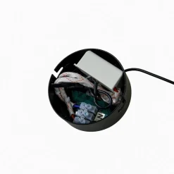 Lucande LED-pendel Avelina, Ø 14cm , 1-lys. sort