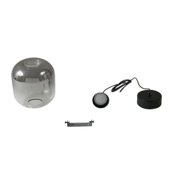 Lucande LED-pendel Avelina, Ø 14cm , 1-lys. sort