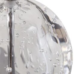 Lucande LED-pendellampe Hayley, Ø 30 cm, 5 lyskilder, krom, glas