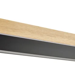 Lucande LED-pendellampe Holven, træ, CCT, længde 113 cm