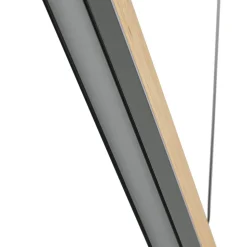 Lucande LED-pendellampe Holven, træ, CCT, længde 113 cm